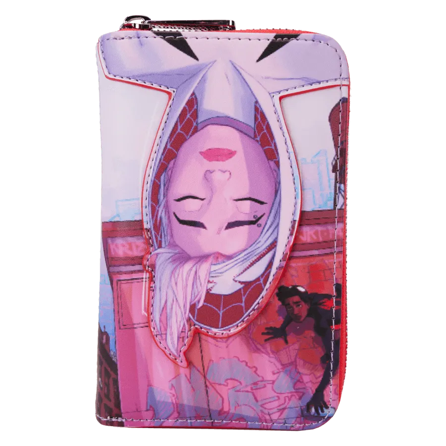 LOUMVWA0224 Spider-Man: Across the Spider-Verse - Spider-Gwen Zip Around Wallet - Loungefly - Titan Pop Culture