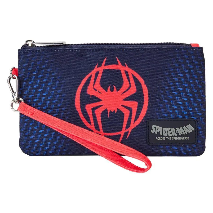 LOUMVWC0002 Spider-Man: Across the Spider-Verse - Miles Nylon Wristlet Wallet - Loungefly - Titan Pop Culture