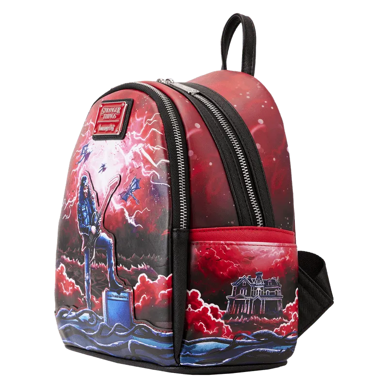 LOUNFXBK0083 Stranger Things - Eddie Munson Glow Tribute Mini Backpack - Loungefly - Titan Pop Culture