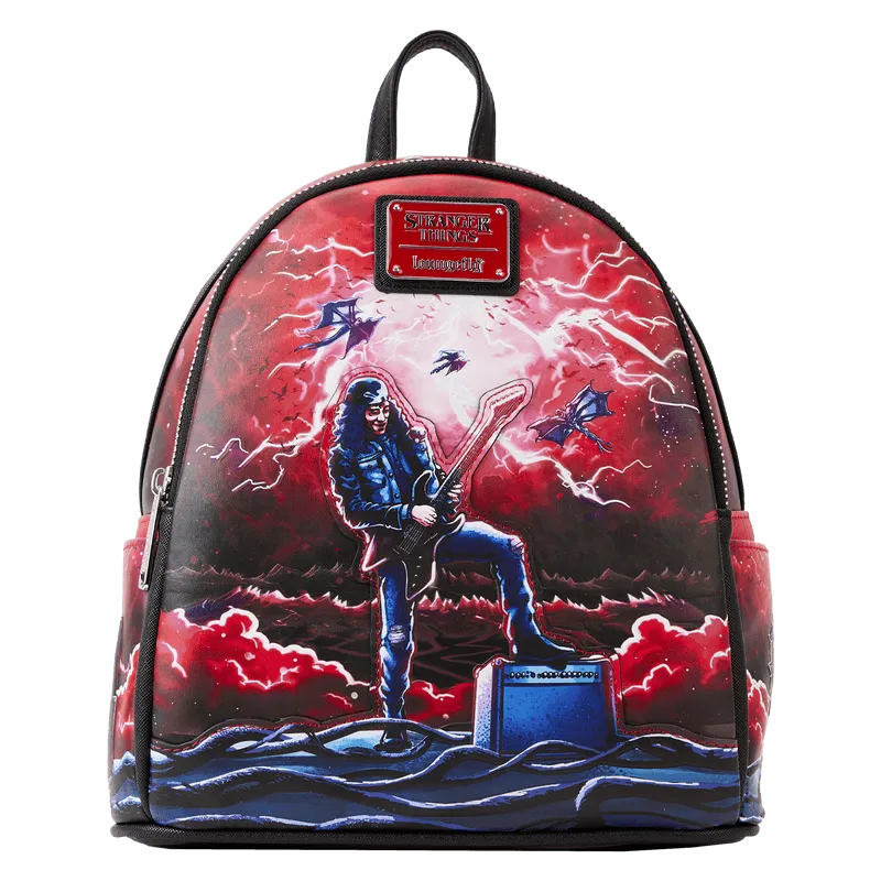 LOUNFXBK0083 Stranger Things - Eddie Munson Glow Tribute Mini Backpack - Loungefly - Titan Pop Culture