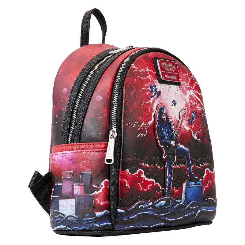 LOUNFXBK0083 Stranger Things - Eddie Munson Glow Tribute Mini Backpack - Loungefly - Titan Pop Culture