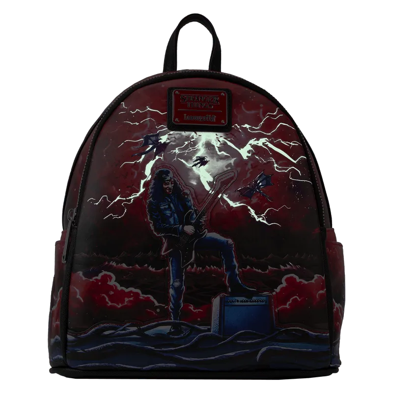 LOUNFXBK0083 Stranger Things - Eddie Munson Glow Tribute Mini Backpack - Loungefly - Titan Pop Culture