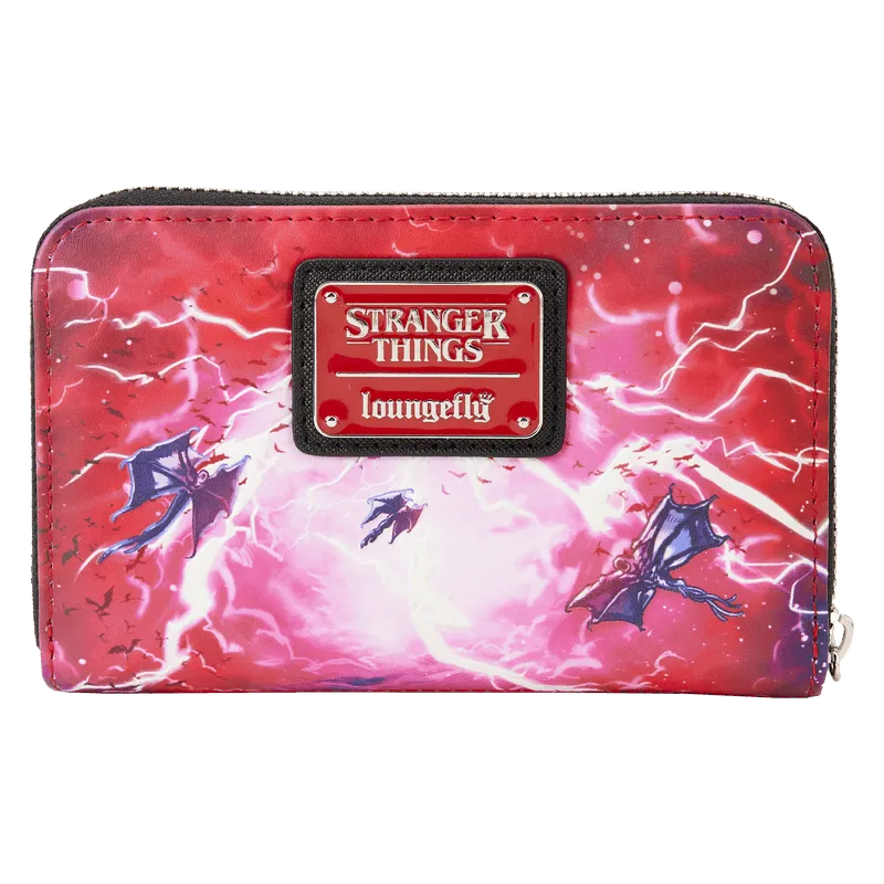 LOUNFXWA0025 Stranger Things - Eddie Munson Tribute Glow Zip Around Wallet - Loungefly - Titan Pop Culture