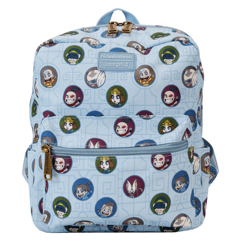 LOUNICBK0085 Avatar The Last Airbender - All-Over-Print Square Nylon Mini Backpack - Loungefly - Titan Pop Culture