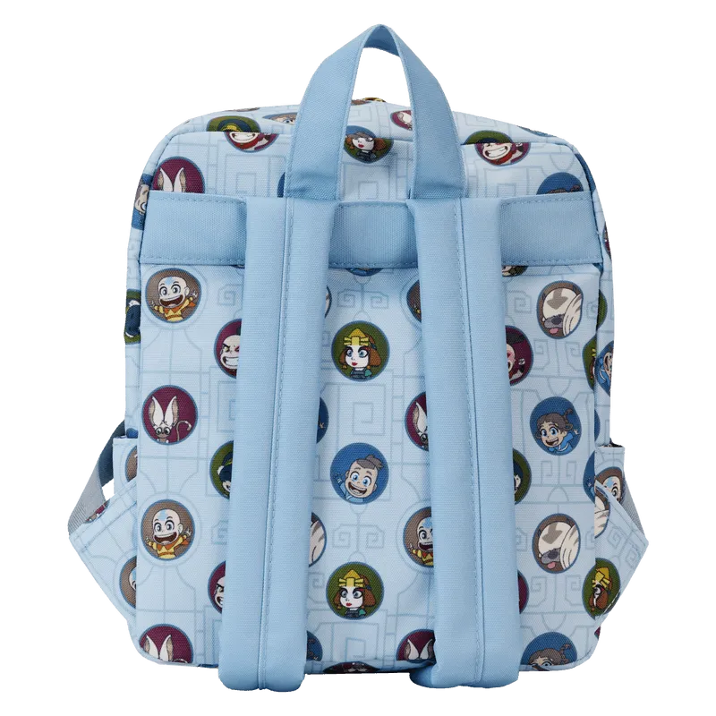 LOUNICBK0085 Avatar The Last Airbender - All-Over-Print Square Nylon Mini Backpack - Loungefly - Titan Pop Culture