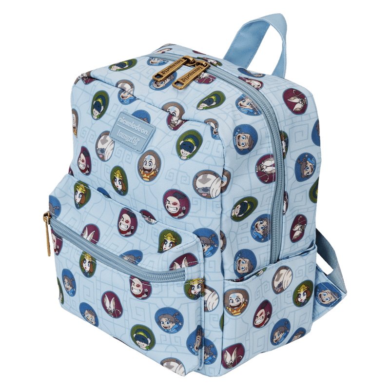 LOUNICBK0085 Avatar The Last Airbender - All-Over-Print Square Nylon Mini Backpack - Loungefly - Titan Pop Culture