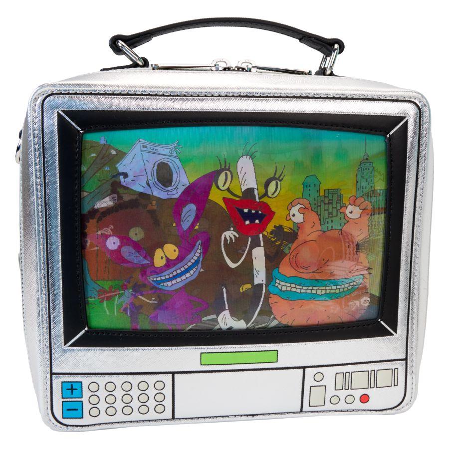 LOUNICTB0030 Nickelodeon - Retro TV Triple Lenticular Crossbody Bag - Loungefly - Titan Pop Culture