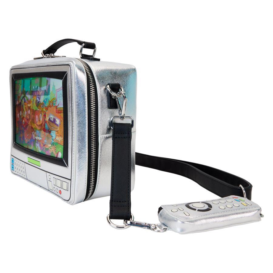 LOUNICTB0030 Nickelodeon - Retro TV Triple Lenticular Crossbody Bag - Loungefly - Titan Pop Culture