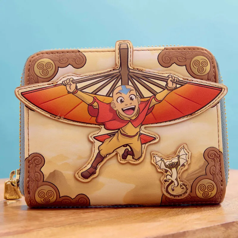 LOUNICWA0053 Avatar: The Last Airbender - Aang Gliding Zip Around Wallet - Loungefly - Titan Pop Culture