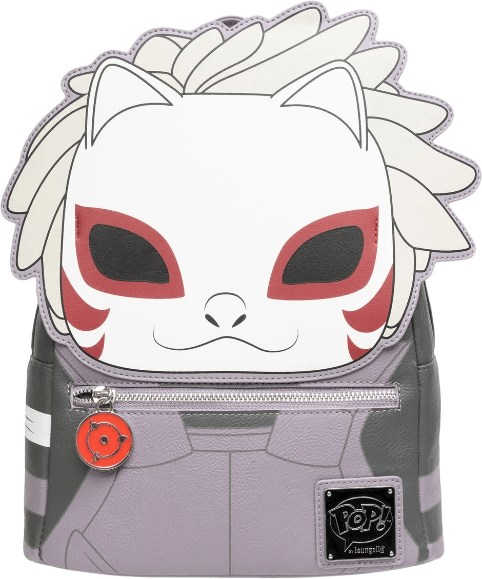 LOUNRBK0010 Naruto: Shippuden - Kakashi Hatake Anbu Mask US Exclusive Mini-Backpack [RS] - Loungefly - Titan Pop Culture