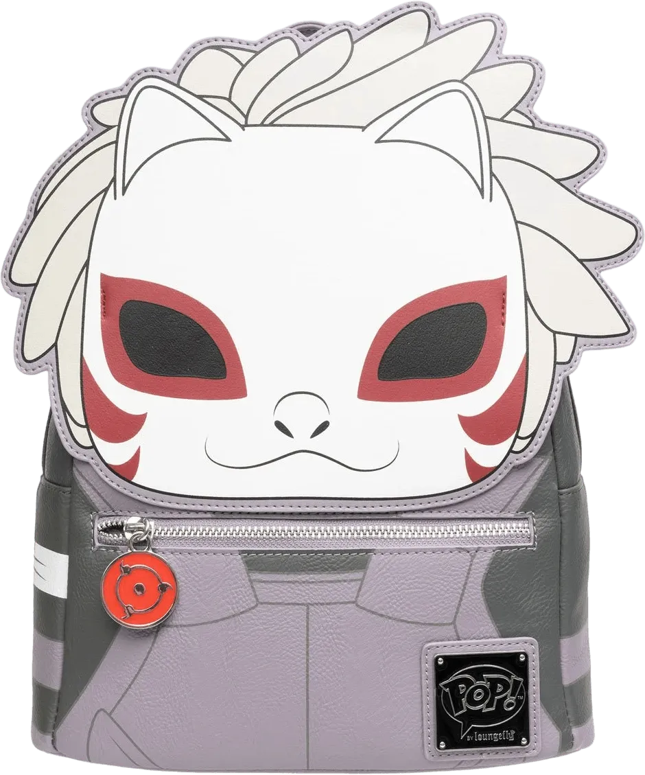 LOUNRBK0010 Naruto: Shippuden - Kakashi Hatake Anbu Mask US Exclusive Mini-Backpack [RS] - Loungefly - Titan Pop Culture