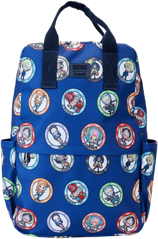 LOUOPBK0002 One Piece - Characters AOP FullSize Nylon Backpack - Loungefly - Titan Pop Culture