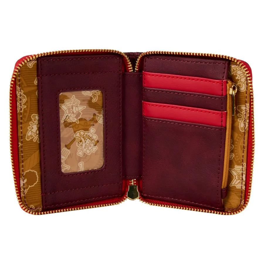 LOUOPWA0007 One Piece - Luffy Compass Zip Around Wallet - Loungefly - Titan Pop Culture