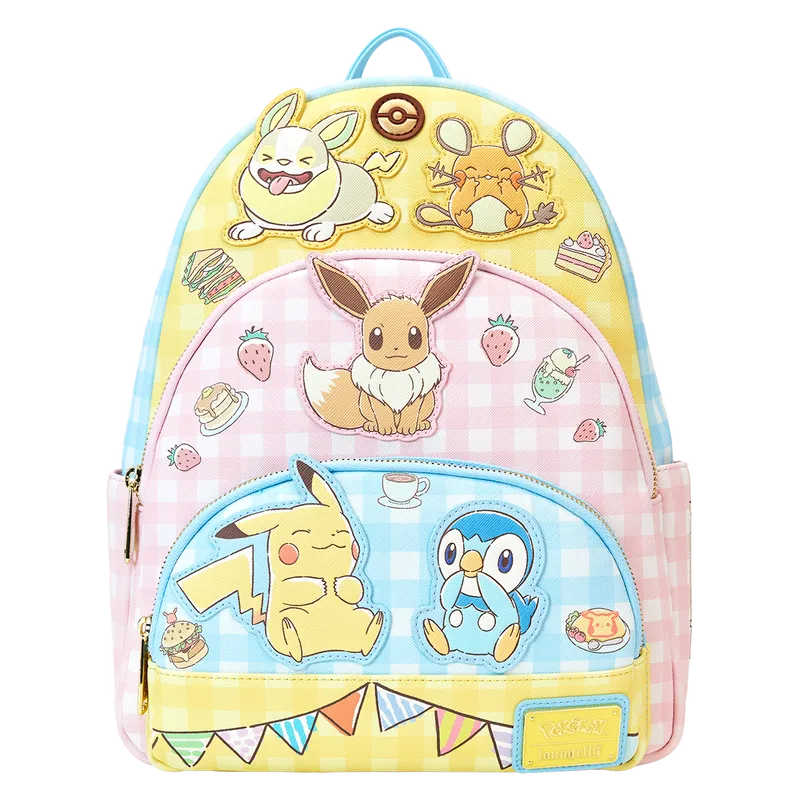 LOUPMBK0313 Pokemon - Cafe Triple Pocket Backpack - Loungefly - Titan Pop Culture