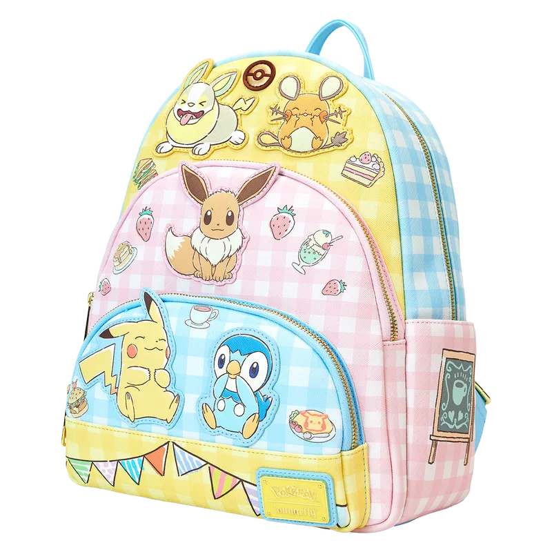 LOUPMBK0313 Pokemon - Cafe Triple Pocket Backpack - Loungefly - Titan Pop Culture