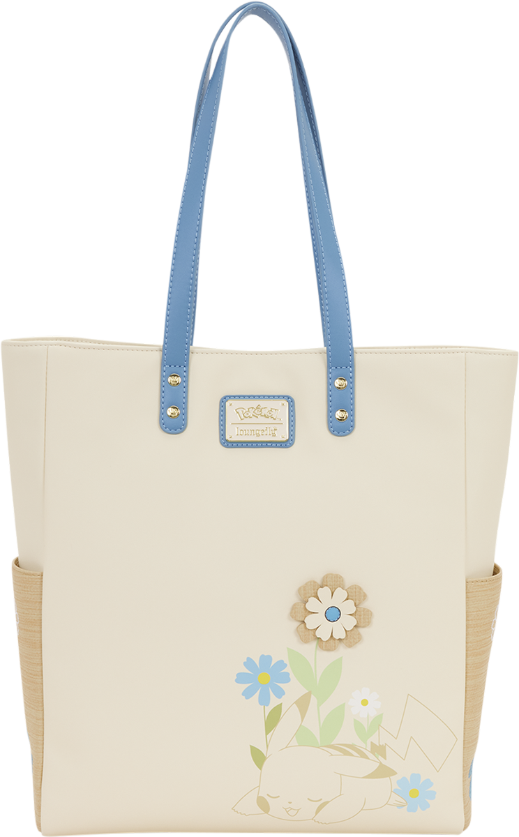 Pokémon – Bolso tote floral con monedero