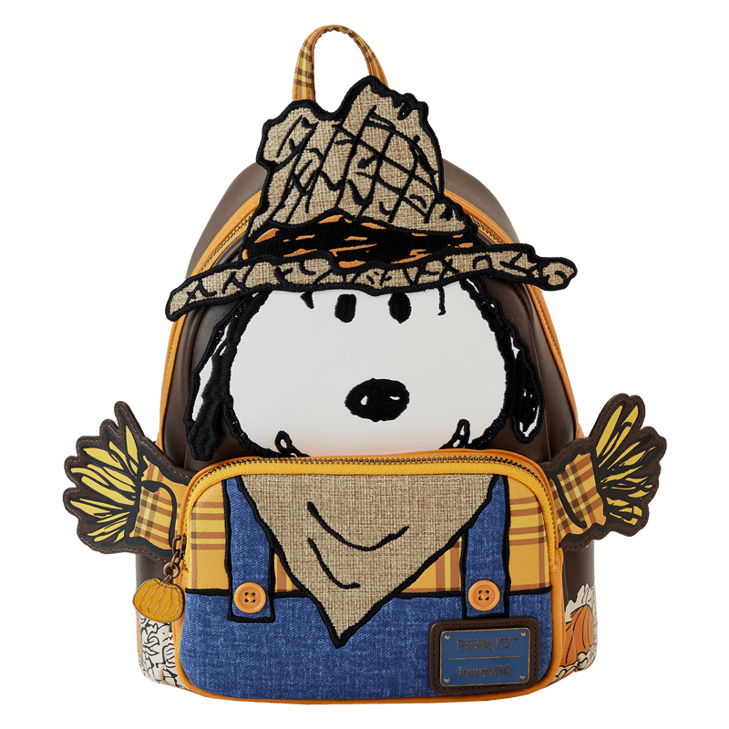 LOUPNBK0027 Peanuts - Snoopy Scarecrow Cosplay Mini Backpack - Loungefly - Titan Pop Culture