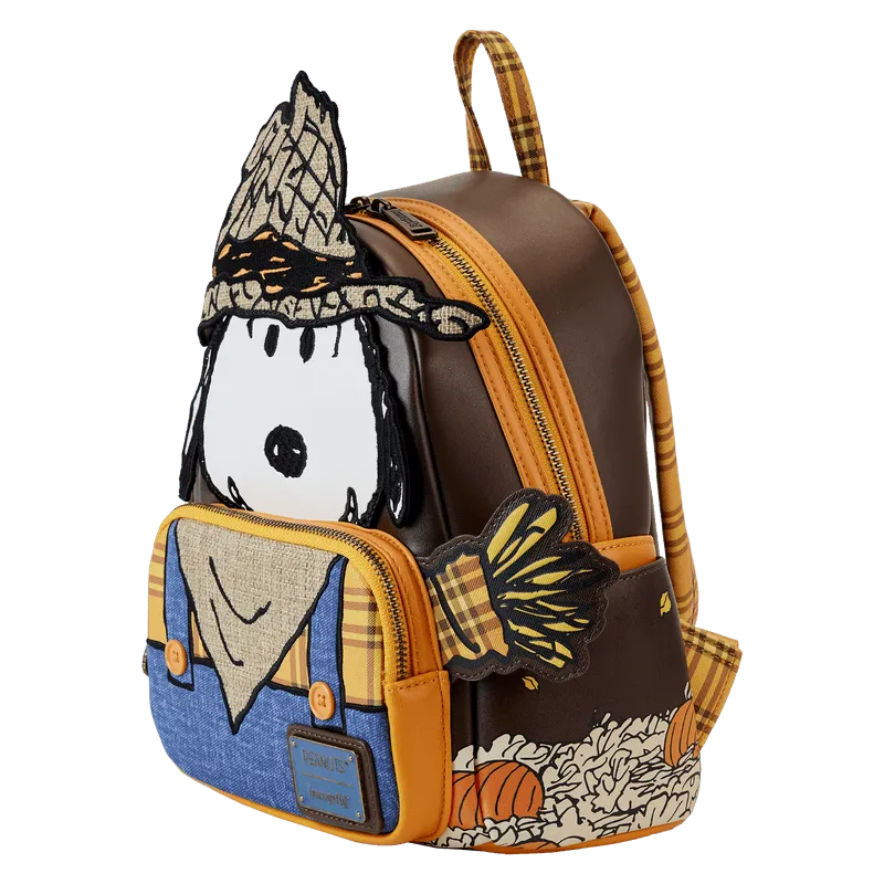 LOUPNBK0027 Peanuts - Snoopy Scarecrow Cosplay Mini Backpack - Loungefly - Titan Pop Culture