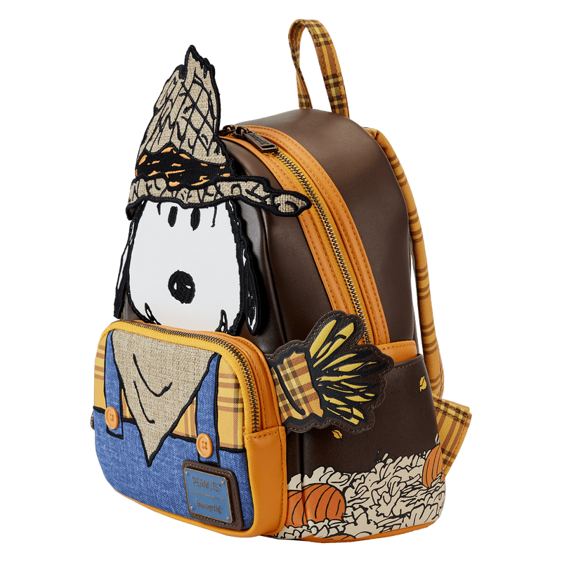 LOUPNBK0027 Peanuts - Snoopy Scarecrow Cosplay Mini Backpack - Loungefly - Titan Pop Culture