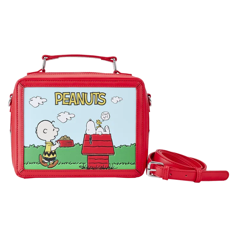 LOUPNTB0012 Peanuts - Charlie Brown Lunchbox Crossbody - Loungefly - Titan Pop Culture