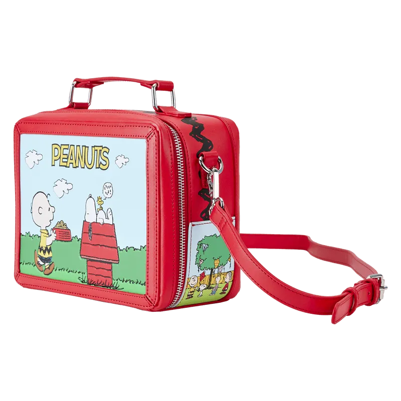 LOUPNTB0012 Peanuts - Charlie Brown Lunchbox Crossbody - Loungefly - Titan Pop Culture