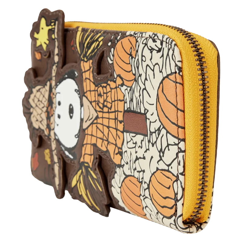 LOUPNWA0020 Peanuts - Snoopy Scarecrow Zip Around Wallet - Loungefly - Titan Pop Culture