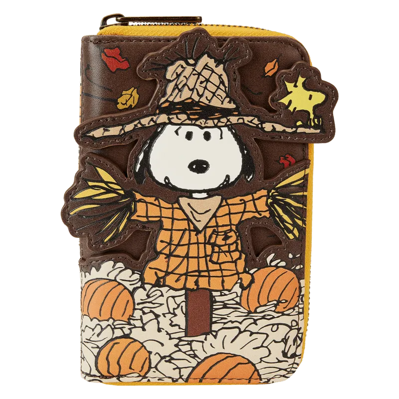 LOUPNWA0020 Peanuts - Snoopy Scarecrow Zip Around Wallet - Loungefly - Titan Pop Culture