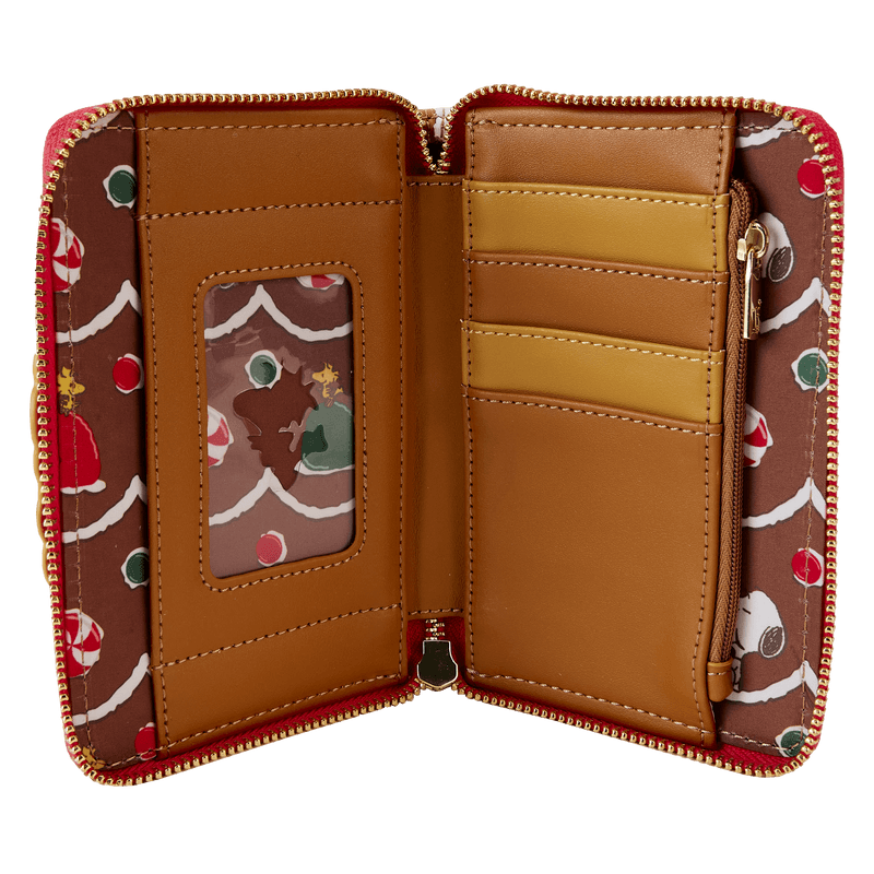 LOUPNWA0021 Peanuts - Snoopy Gingerbread Wreath Scented Zip Around Wallet - Loungefly - Titan Pop Culture