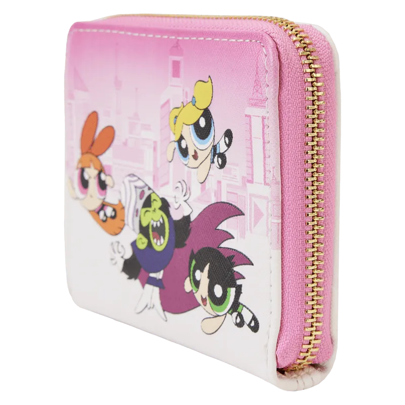 LOUPPGWA0001 Powerpuff Girls - Powerpuff GIrls Vs Mojo Jojo Zip Around Wallet - Loungefly - Titan Pop Culture