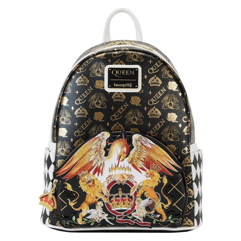 LOUQNBK0001 Queen - Logo Crest Mini Backpack - Loungefly - Titan Pop Culture