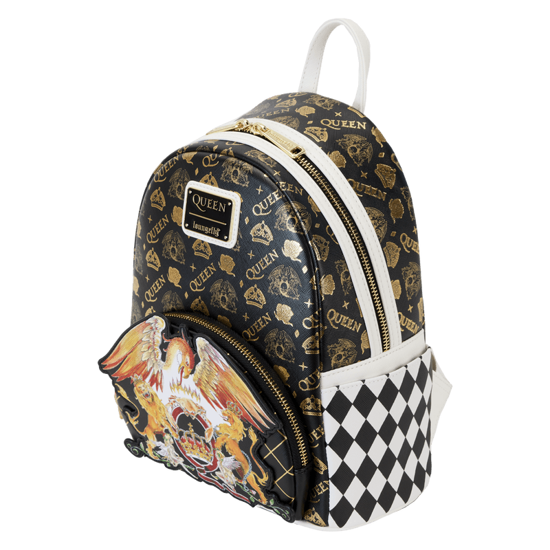 LOUQNBK0001 Queen - Logo Crest Mini Backpack - Loungefly - Titan Pop Culture