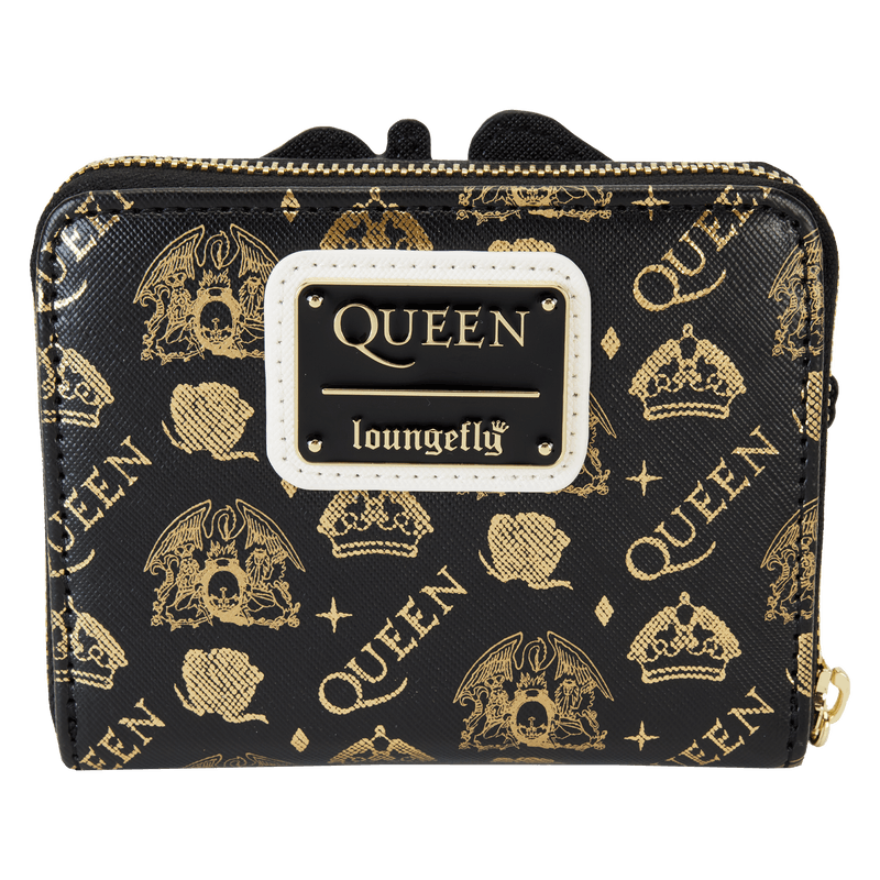 LOUQNWA0001 Queen - Logo Crest Zip Around Wallet - Loungefly - Titan Pop Culture