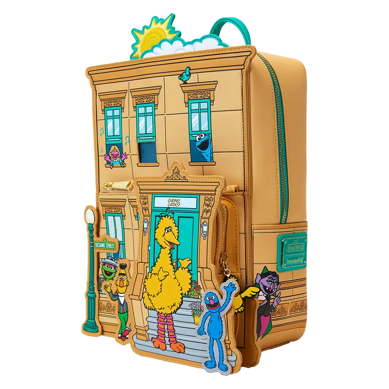 LOUSESBK0014 Sesame Street - Corner Mini Backpack - Loungefly - Titan Pop Culture