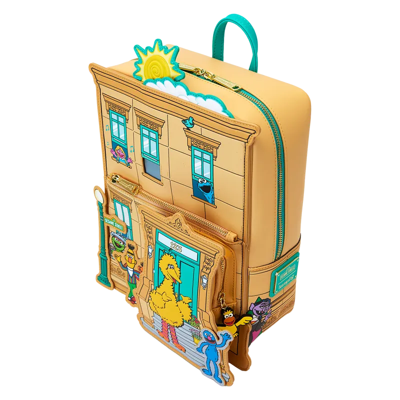 LOUSESBK0014 Sesame Street - Corner Mini Backpack - Loungefly - Titan Pop Culture