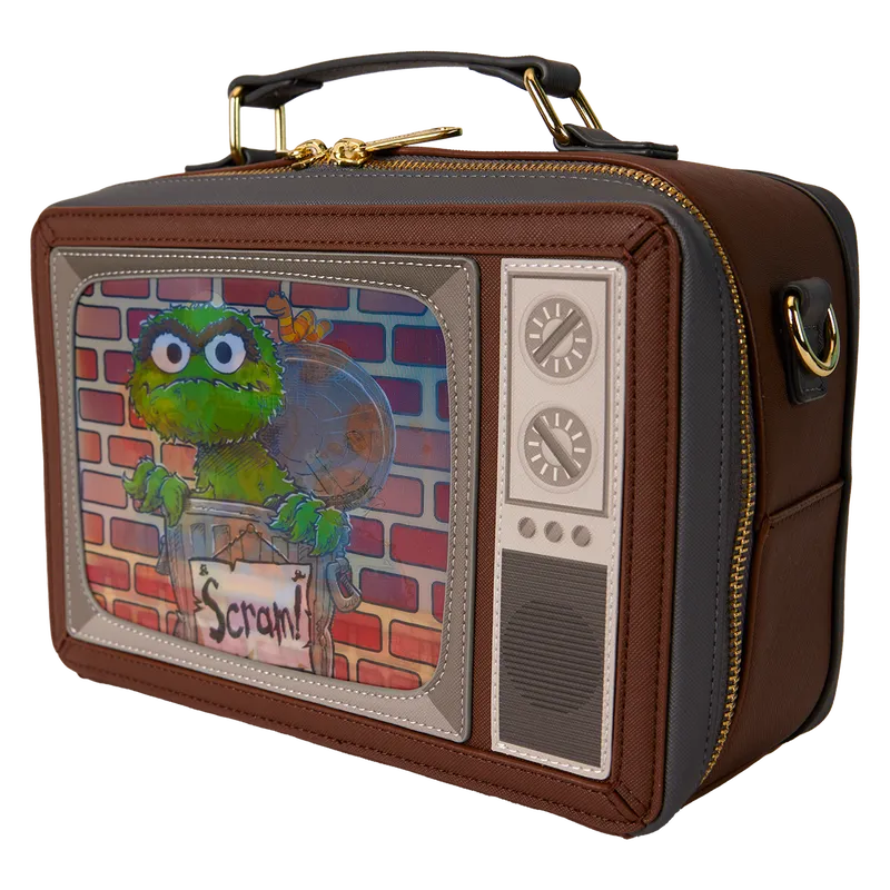 LOUSESTB0003 Sesame Street - Lenticular Retro TV Crossbody - Loungefly - Titan Pop Culture