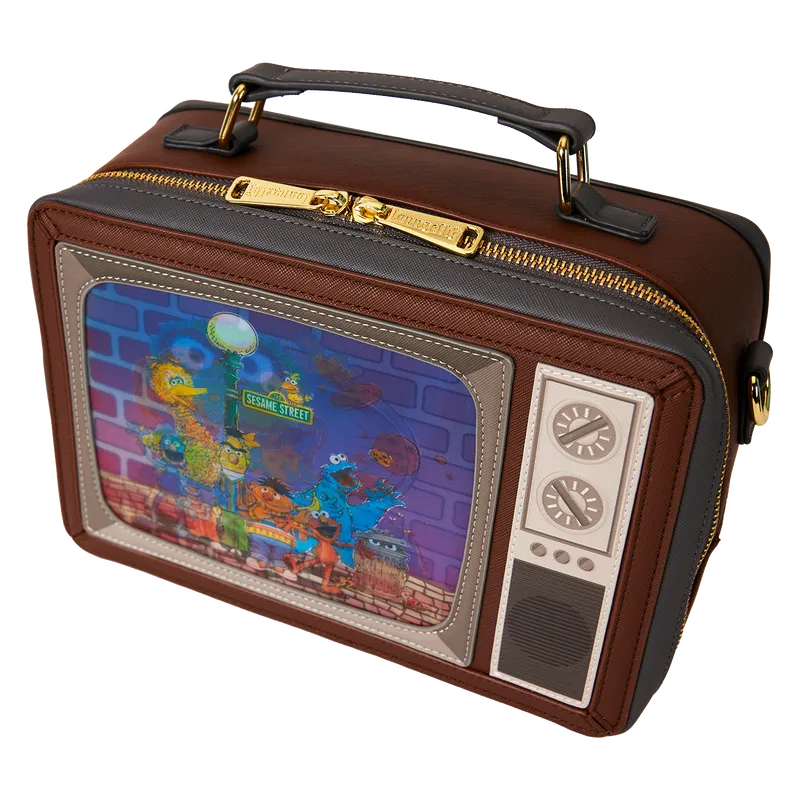 LOUSESTB0003 Sesame Street - Lenticular Retro TV Crossbody - Loungefly - Titan Pop Culture