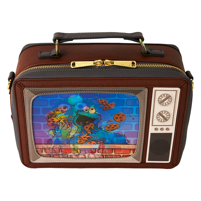 LOUSESTB0003 Sesame Street - Lenticular Retro TV Crossbody - Loungefly - Titan Pop Culture