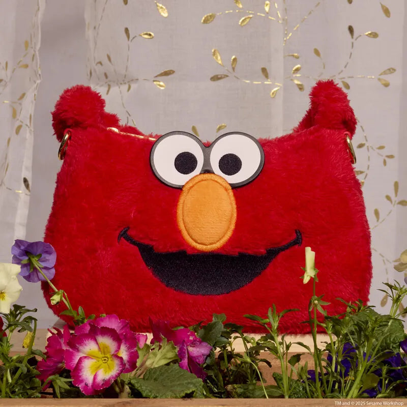 LOUSESTB0004 Sesame Street - Elmo Plush Crossbody - Loungefly - Titan Pop Culture