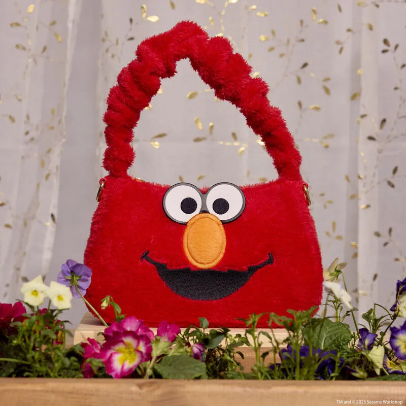 LOUSESTB0004 Sesame Street - Elmo Plush Crossbody - Loungefly - Titan Pop Culture