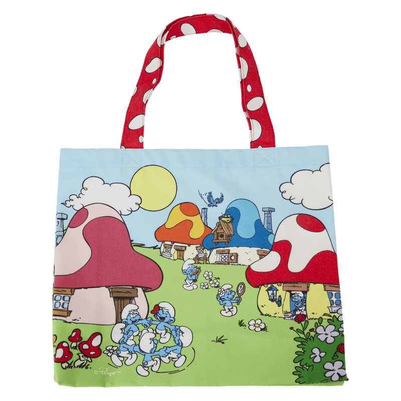 LOUSFTB0013 Smurfs - Village Life Canvas Tote - Loungefly - Titan Pop Culture