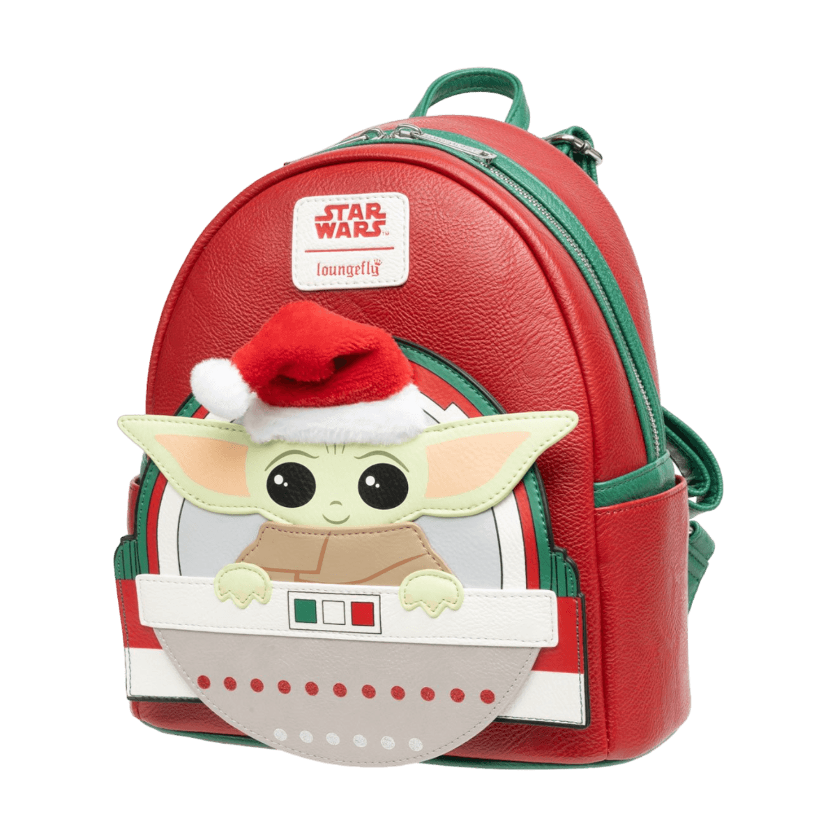 LOUSTBK0372 Star Wars - Santa Grogu US Exclusive Mini Backpack [RS] - Loungefly - Titan Pop Culture