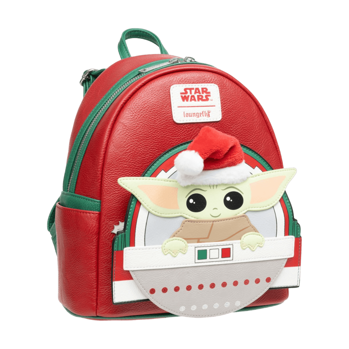 LOUSTBK0372 Star Wars - Santa Grogu US Exclusive Mini Backpack [RS] - Loungefly - Titan Pop Culture