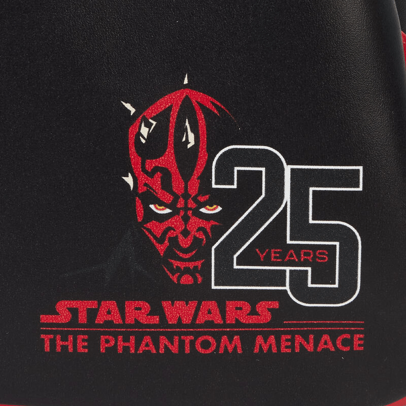 LOUSTBK0433 Star Wars: The Phantom Menace 25th Anniversary - Darth Maul with Hood Mini Backpack - Loungefly - Titan Pop Culture