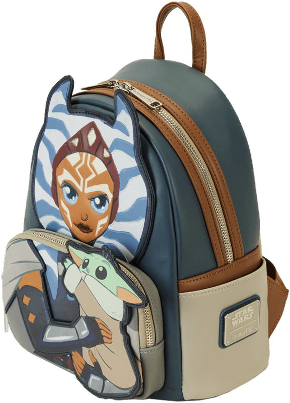 LOUSTBK0437 Star Wars: The Mandalorian - Ahsoka with Grogu Mini Backpack - Loungefly - Titan Pop Culture