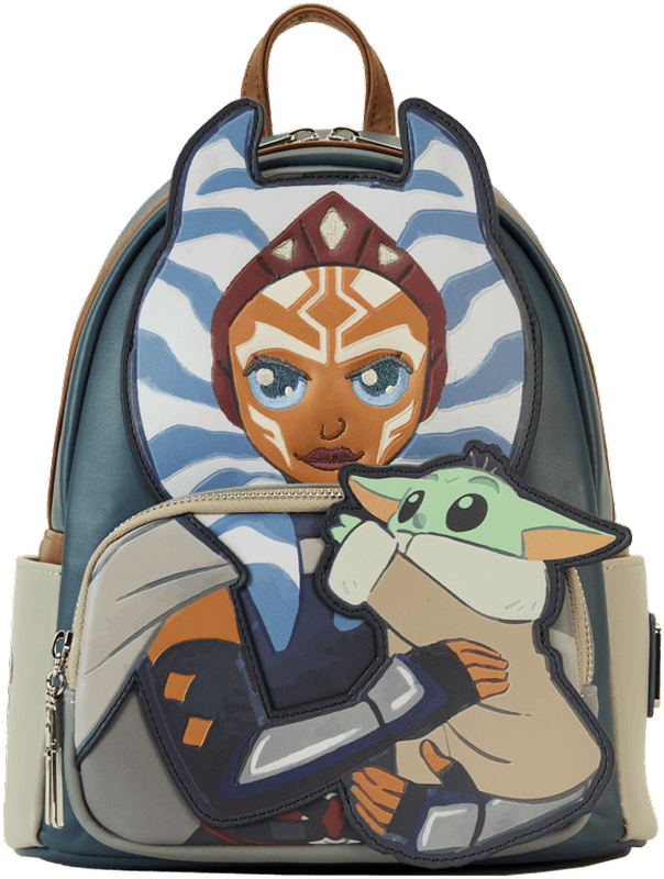 LOUSTBK0437 Star Wars: The Mandalorian - Ahsoka with Grogu Mini Backpack - Loungefly - Titan Pop Culture