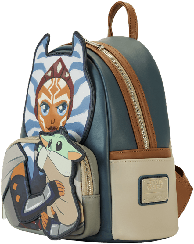 LOUSTBK0437 Star Wars: The Mandalorian - Ahsoka with Grogu Mini Backpack - Loungefly - Titan Pop Culture