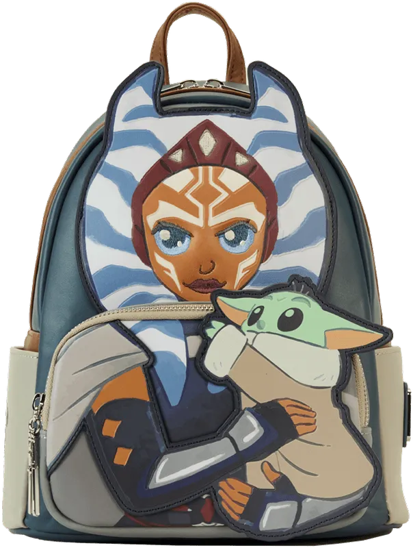 LOUSTBK0437 Star Wars: The Mandalorian - Ahsoka with Grogu Mini Backpack - Loungefly - Titan Pop Culture