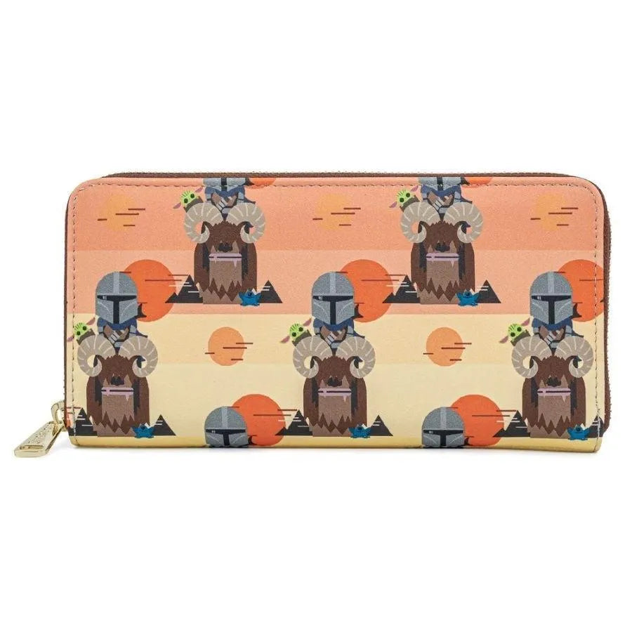 LOUSTWA0154 Star Wars: The Mandalorian - Bantha Ride Zip Purse - Loungefly - Titan Pop Culture