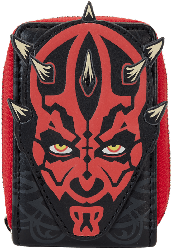 LOUSTWA0270 Star Wars: The Phantom Menace 25th Anniversary - Darth Maul Accordion Wallet - Loungefly - Titan Pop Culture