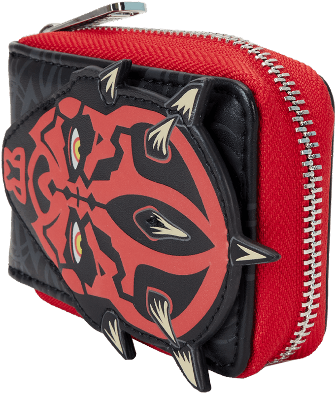 LOUSTWA0270 Star Wars: The Phantom Menace 25th Anniversary - Darth Maul Accordion Wallet - Loungefly - Titan Pop Culture